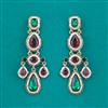 Indo Western Moti Earring with Mehndi Plating