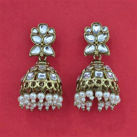 Indo Western Jhumki with Mehndi Plating