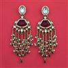 Indo Western Long Earring with Mehndi Plating