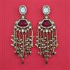 Indo Western Long Earring with Mehndi Plating