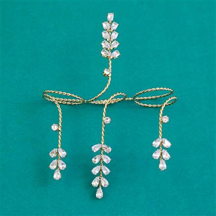 Indo Western Adjustable Ring With Mehndi Plating Gold Plating Rhodium Plating