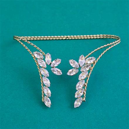 Indo Western Adjustable Ring With Mehndi Plating Gold Plating Rhodium Plating