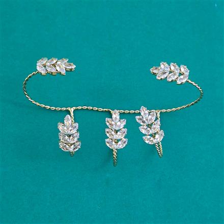Indo Western Adjustable Ring With Mehndi Plating Gold Plating Rhodium Plating