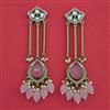 Indo Western Moti Earring with Mehndi Plating