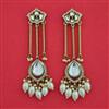 Indo Western Moti Earring with Mehndi Plating