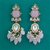 Indo Western Moti Earring with Mehndi Plating