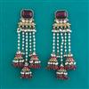 Indo Western Jhumki with Mehndi Plating