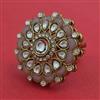 Indo Western Adjustable Ring With Mehndi Plating