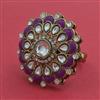 Indo Western Adjustable Ring With Mehndi Plating