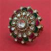 Indo Western Adjustable Ring With Mehndi Plating