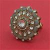 Indo Western Adjustable Ring With Mehndi Plating
