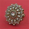 Indo Western Adjustable Ring With Mehndi Plating