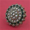 Indo Western Adjustable Ring With Mehndi Plating