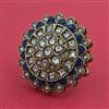Indo Western Adjustable Ring With Mehndi Plating