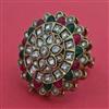 Indo Western Adjustable Ring With Mehndi Plating