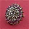 Indo Western Adjustable Ring With Mehndi Plating
