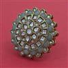 Indo Western Adjustable Ring With Mehndi Plating