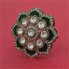 Indo Western Adjustable Ring With Mehndi Plating