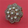 Indo Western Adjustable Ring With Mehndi Plating