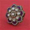 Indo Western Adjustable Ring With Mehndi Plating
