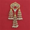 Indo Western Classic Hair Brooch With Gold Plating