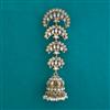 Indo Western Classic Hair Brooch With Mehndi Plating