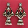 Indo Western Jhumki with Mehndi Plating
