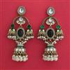 Indo Western Jhumki with Mehndi Plating