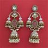 Indo Western Jhumki with Mehndi Plating