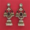 Indo Western Jhumki with Mehndi Plating