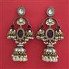 Indo Western Jhumki with Mehndi Plating