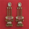 Indo Western Long Earring with Mehndi Plating