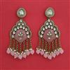 Indo Western Classic Earring with Mehndi Plating
