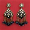 Indo Western Classic Earring with Mehndi Plating