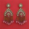 Indo Western Classic Earring with Mehndi Plating