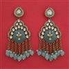 Indo Western Classic Earring with Mehndi Plating