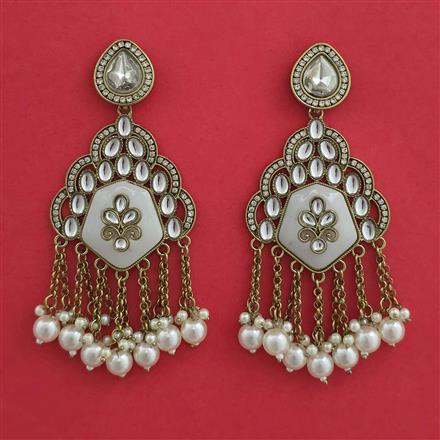 Indo Western Classic Earring with Mehndi Plating