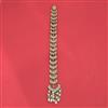 Indo Western Moti Hair Brooch With Mehndi Plating
