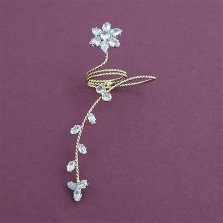 Indo Western Classic Ring With Mehndi Plating Gold Plating Rhodium Plating