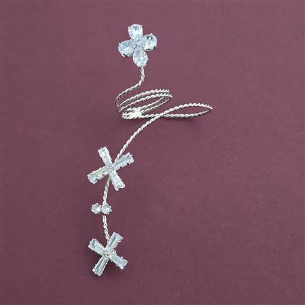 Indo Western Classic Ring With Mehndi Plating Gold Plating Rhodium Plating