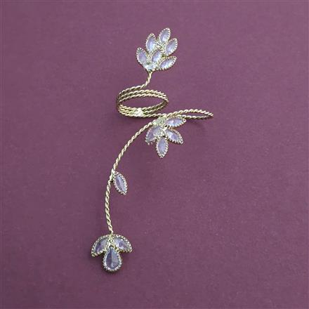 Indo Western Classic Ring With Mehndi Plating Gold Plating Rhodium Plating