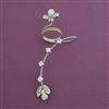 Indo Western Mother Of Pearl Ring With Mehndi Plating Gold Plating Rhodium Plating
