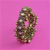 Indo Western Adjustable Bracelet With Mehndi Plating