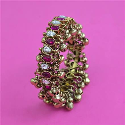 Indo Western Adjustable Bracelet With Mehndi Plating