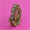 Indo Western Adjustable Bracelet With Mehndi Plating
