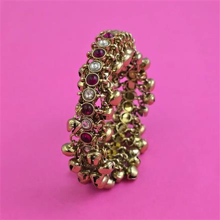 Indo Western Adjustable Bracelet With Mehndi Plating