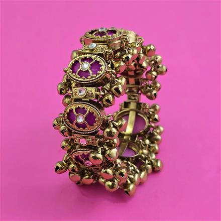 Indo Western Adjustable Bracelet With Mehndi Plating