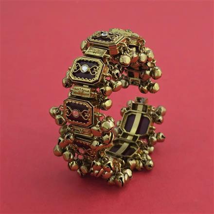 Indo Western Adjustable Bracelet With Mehndi Plating