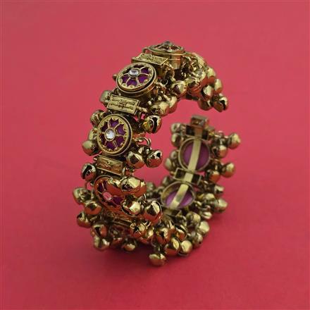 Indo Western Adjustable Bracelet With Mehndi Plating