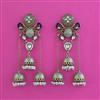Indo Western Jhumki With Mehndi Plating